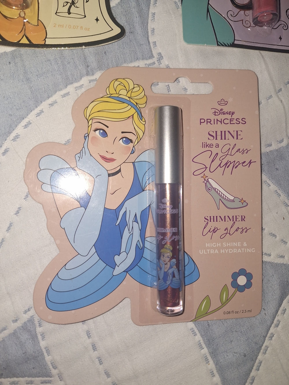 Disney Princess Shimmer Lip Gloss Trio - Yellow, Purple & Pink Packaging - Picture 4 of 4